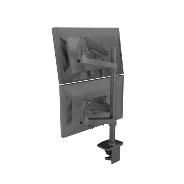 Großhandel SA2-1007A Schreibtisch Doppelmontage Desktop Riser Dual LCD Monitor Stand Armhalter-Halterung